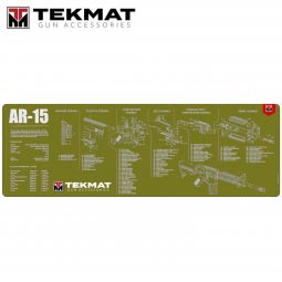 TekMat AR-15 12"x36" Gun Cleaning Mat, Olive Drab