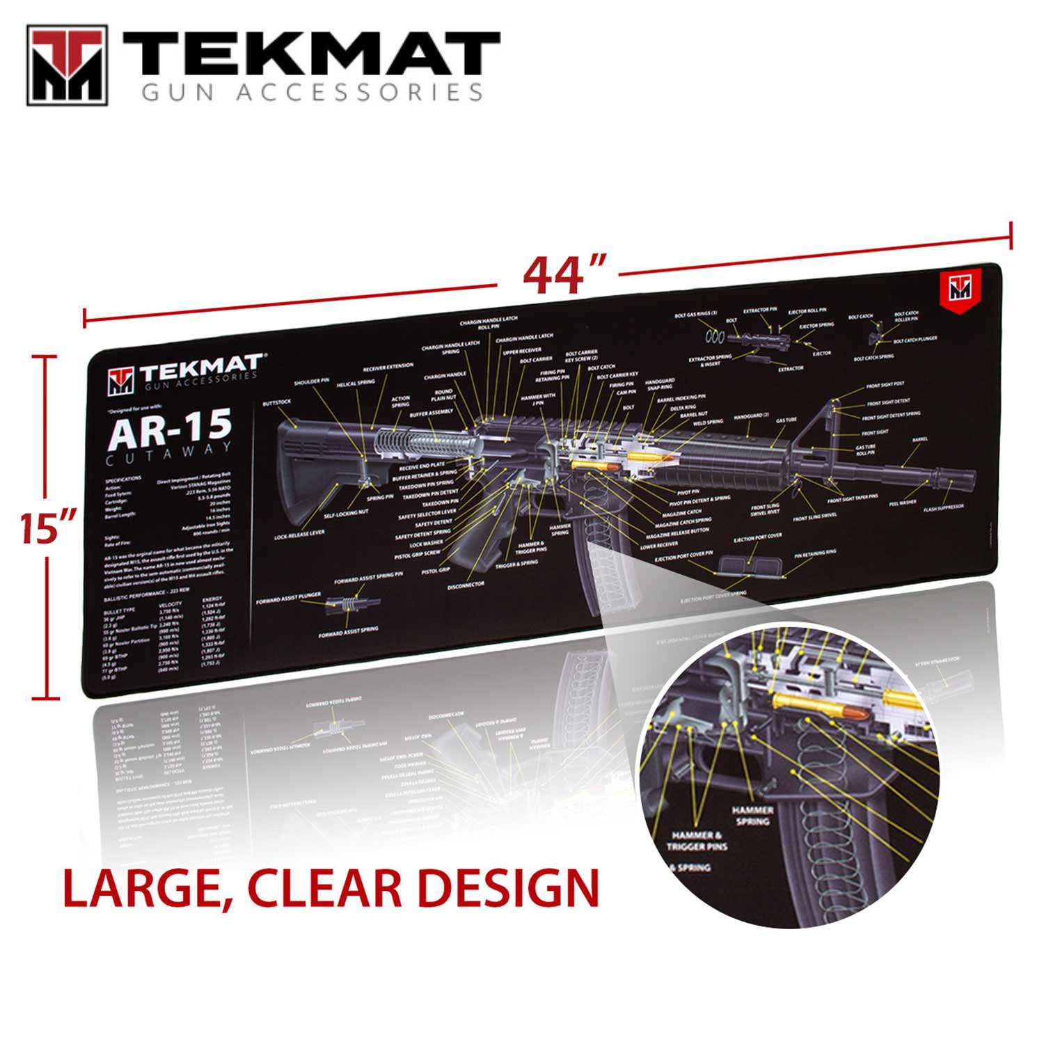 Tekmat Cutaway Ultra Premium Rifle Cleaning Mat TekMat created the