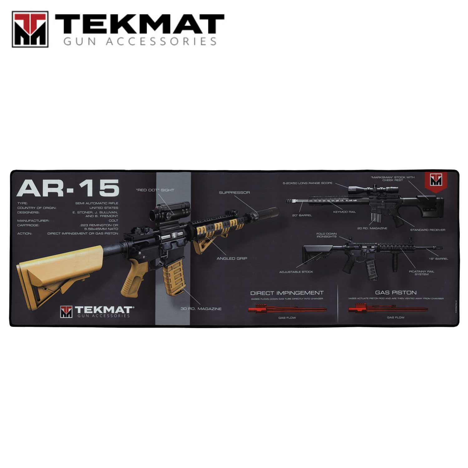 TekMat Premium Gun Cleaning Mat - 20 Handguns