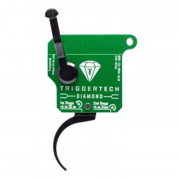 TriggerTech Rem 700 Diamond Two-Stage Trigger, Right Handed, Black Curved Trigger