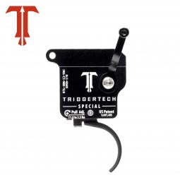 TriggerTech Rem 700 Special Trigger, Left Handed, Black Curved Trigger