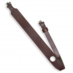 Remington Veg-Tan Leather Sling with Thumb Hole, Dark Brown