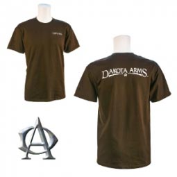 Dakota Arms Short Sleeve Brown T-Shirt