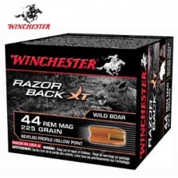 Winchester Razor Back XT Wild Boar 225gr. .44 REM MAG Ammunition, 20 Round Box