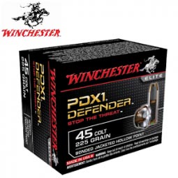 Winchester PDX1 Defender .45 Colt 225gr. BJHP Ammunition 20 Rd. Box