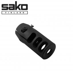 Tikka/Sako Tactical Cone Muzzle Brake, M18x1 Thread, .338 Cal., Blued