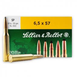 Sellier & Bellot 6.5 x 57 131gr. Ammunition 20 Round Box