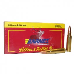 Sellier & Bellot 6.8mm REM SPC 110gr. TSX Ammuntion 20 Round Box