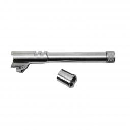 Nighthawk Custom Drop-In 1911 Threaded Barrel, 9mm 5" Stainless, Wilson/Nolan Ramp, w/Bushing, Link,