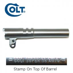 Colt 1911 38 Super 4.25" Heavy Stainless Barrel