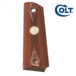 Colt 1911 Rosewood Grips with Nickel Medallion