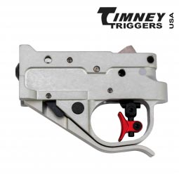 Timney Calvin Elite Ruger 10/22 Trigger, Silver Housing, Red Shoes