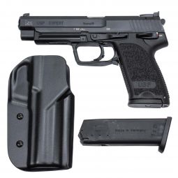 Heckler & Koch USP Expert 9mm w/  2 15rd. Magazines and Blade-Tech Holster, Pre-Owned