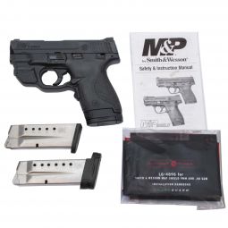 Smith & Wesson M&P Shield 9mm, Green Crimson Trace Laser and 3 Magazines, Pre-Owned