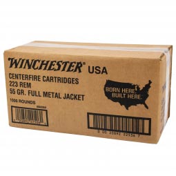 Winchester .223 Rem. 55gr. FMJ Ammunition, 1000 Round Box