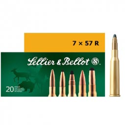 Sellier and Bellot 7x57R 173gr. SPCE Ammunition, 20 Round Box