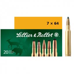 Sellier and Bellot 7x64 173gr. SPCE Ammunition, 20 Round Box