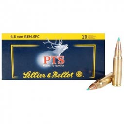 Sellier and Bellot 6.8mm Rem. SPC PTS Ammunition, 20 Round Box