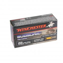 Winchester 22LR 42 Max Subsonic 42gr. Hollow Point Ammunition, 50 Round Box