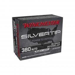 Winchester Silvertip 380 Auto 85gr. Ammunition, 20 Round Box