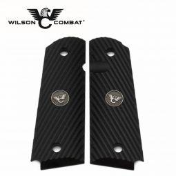 Wilson Combat 1911 Grips, Full Size, Black G10, Diagonal Pattern