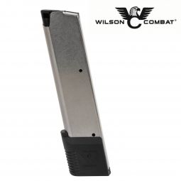 Wilson Combat 1911 Magazine, 45 ACP Full Size 10 Round, Wrap-Around Base Pad