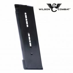 Wilson Combat 1911 Magazine, 45 ACP Compact 8 Round, Lo-Profile OM Steel Base Pad, Black