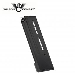 Wilson Combat 1911 Elite Tactical Magazine, 38 Super Compact 10 Round, Lo-Profile Base Pad, Black