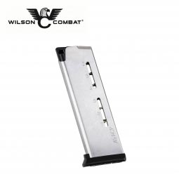 Wilson Combat 1911 Elite Tactical Magazine, 45 ACP Compact 7 Round, ETM Base Pad, Stainless