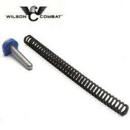 Wilson Combat 1911 Flat Wire Recoil Spring Kit, Full Size 45 ACP +P, Chrome Silicon, 20lb.