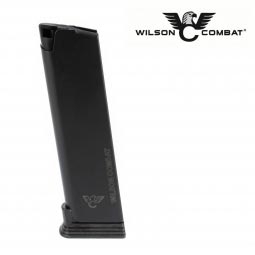 Wilson Combat 1911 ETM-V Vickers Duty Magazine, 45 ACP Full Size 8 Round, Steel Base Pad, Black