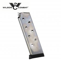 Wilson Combat 930 1911 Magazine, 45 ACP Full-Size 8 Round, Polymer Base Pad, Stainless Steel Tube