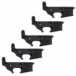 Wilson Combat Anodized AR-15 Stripped Forged Lower Receiver, 5-Pack