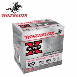 Winchester Xpert Steel 20 Gauge 2-3/4" 3/4oz. #6 Shot, 25 Round Box