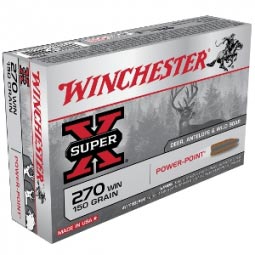 Winchester Super X 150gr. Power Point 270 WIN Ammunition 20 Round Box