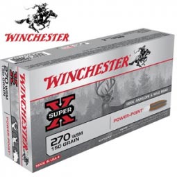 Winchester Super X .270 WSM 150gr. Powerpoint  Ammunition, 20 Round Box