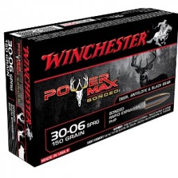 Winchester Power Max Bonded 30-06 150gr. Ammunition 20 Round Box