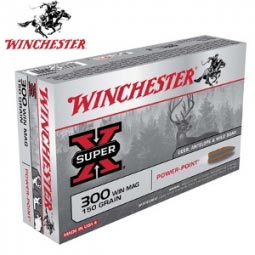 Winchester Super X 150gr. 300 Win Mag Power-Point Ammunition 20 Round Box