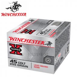 Winchester Super X .45 Colt 255gr. Lead Round Nose, 20 Round Box