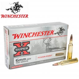 Winchester 6mm Remington 100gr. Power Point Ammunition, 20 Round Box