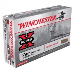 Winchester Super X 150gr. Power Point 7mm Rem Mag 20 Round Box