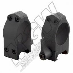 Tru-Tac Scope Rings, 1" Matte Black