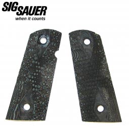 Sig Sauer 1911 Compact Hogue Piranha Black / Gray G10 Grips