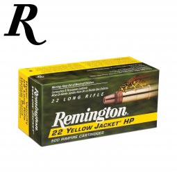 Remington Yellow Jacket Hyper Velocity .22 Long Rifle 33gr. TCHP Ammunition, 50 Round Box