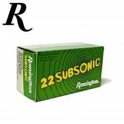 Remington Subsonic .22 Long Rifle 33gr. Hollow Point Ammunition, 50 Round Box