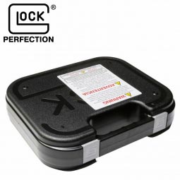 Glock Hinged Pistol Case, Black w/ Logo