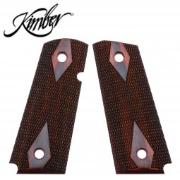 Kimber 1911 Compact Ambi Slim Grips, Double Diamond Rosewood