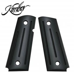 Kimber 1911 Compact Ambi Slim Grips, Black Micarta Ball Milled