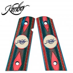 Kimber 1911 Full Size Ambi Grips, Kimber USA Red, White & Blue Laminate