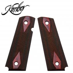 Kimber 1911 Full Size Ambi Slim Grips, Double Diamond Rosewood